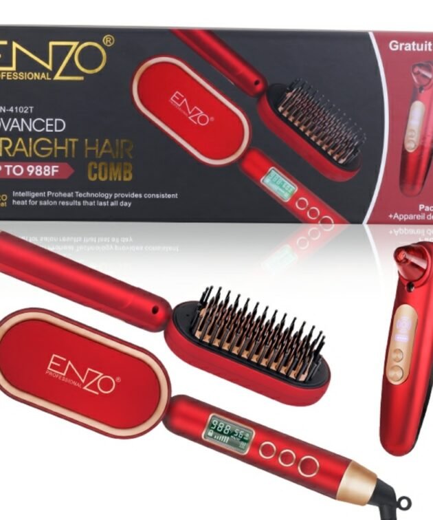 Brosse lissante chauffante + extracteur points noir ENZO Originale