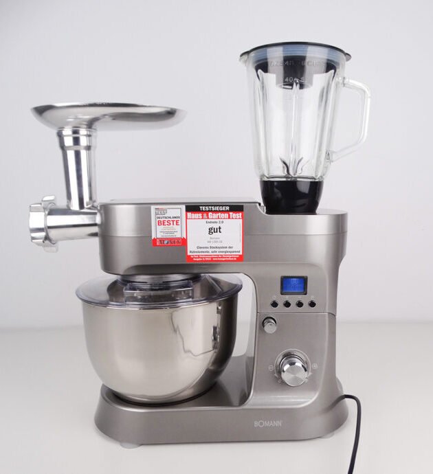 Robot Pétrin Bomann Multifonctions 4En1 6,2L 1200W Originale avec hachoir et blender