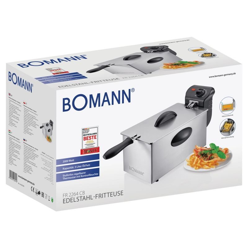 Friteuse Bomann 3L 2000W En Inox – Image 4