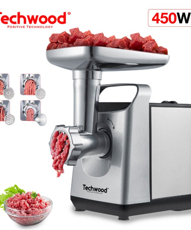 Hachoir à Viande Techwood 450W Inox