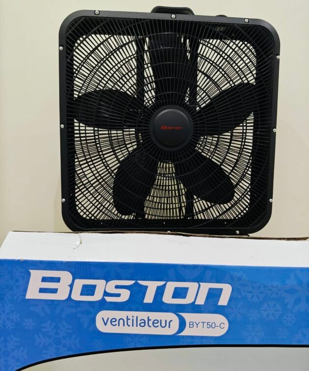 Ventilateur de boîte 20 pouces en métal haute qualité a 5 pales
