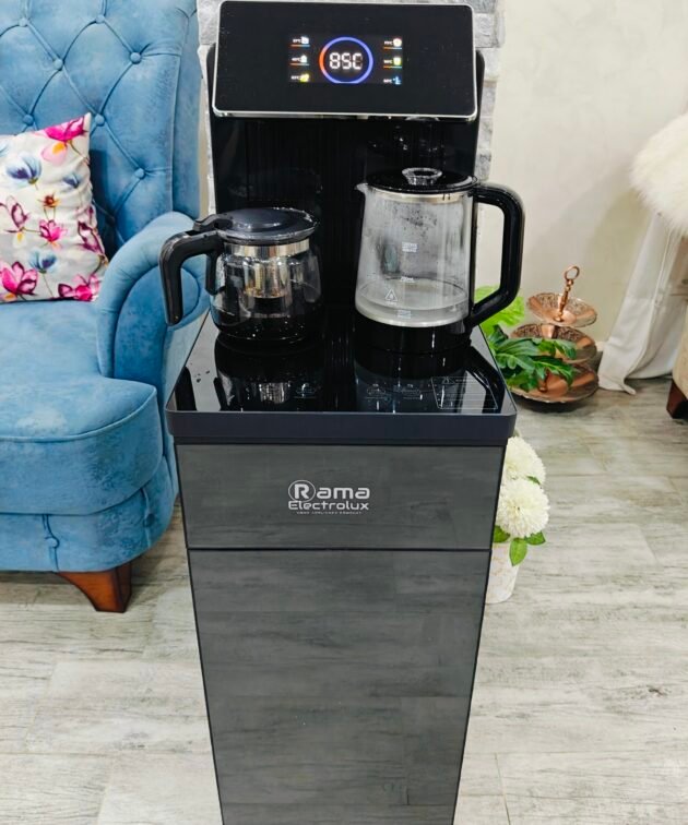 Bar a thé entièrement automatique - bouilloire avec théière et cafetière - grand ecran Tactile et armoire - Distributeur d'eau chaude smart multifonction