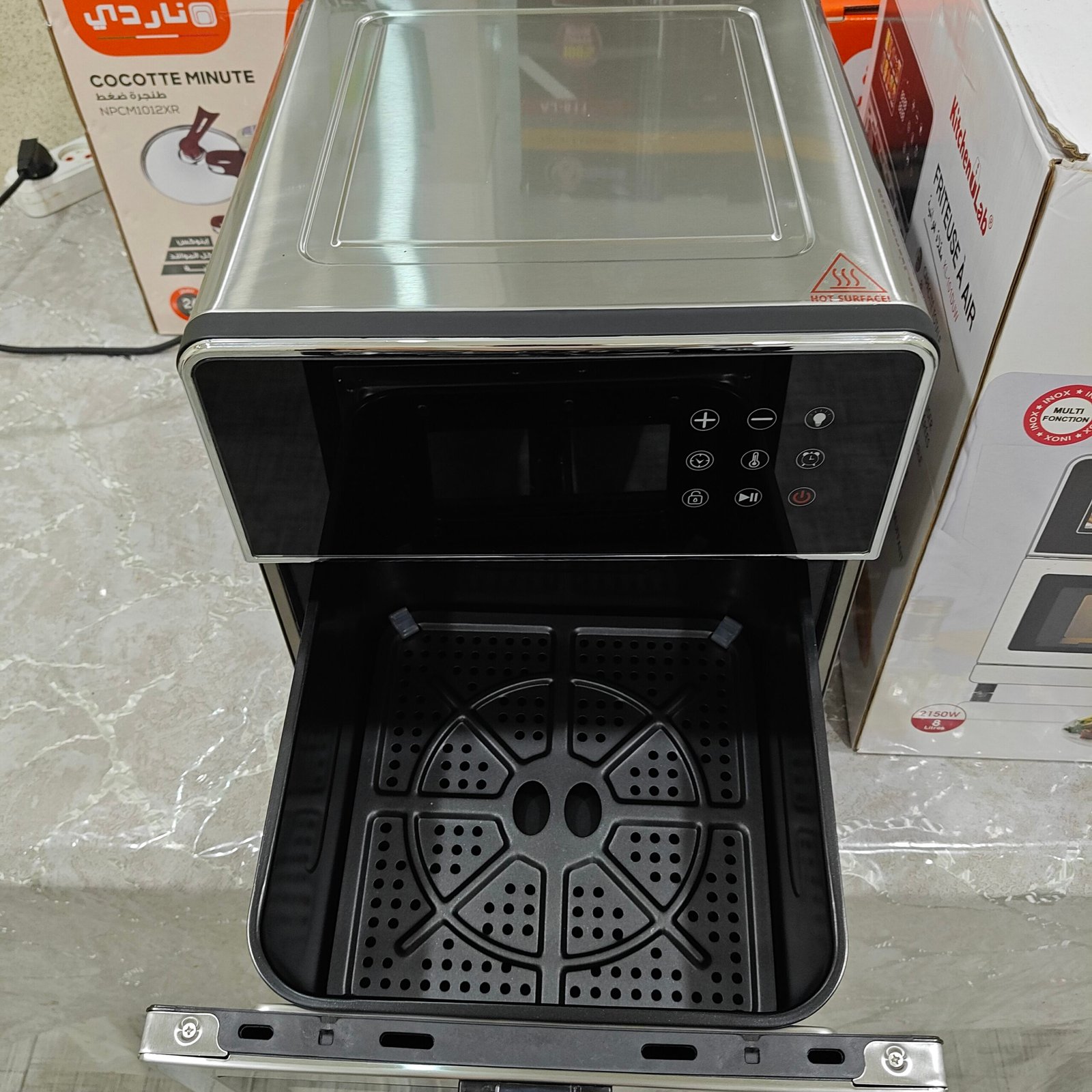 Airfryer friteuse sans huile & Grill KitchenLab 8L – 2150W | Easy Fry & Grill Precision+ 2 en 1 – Image 3