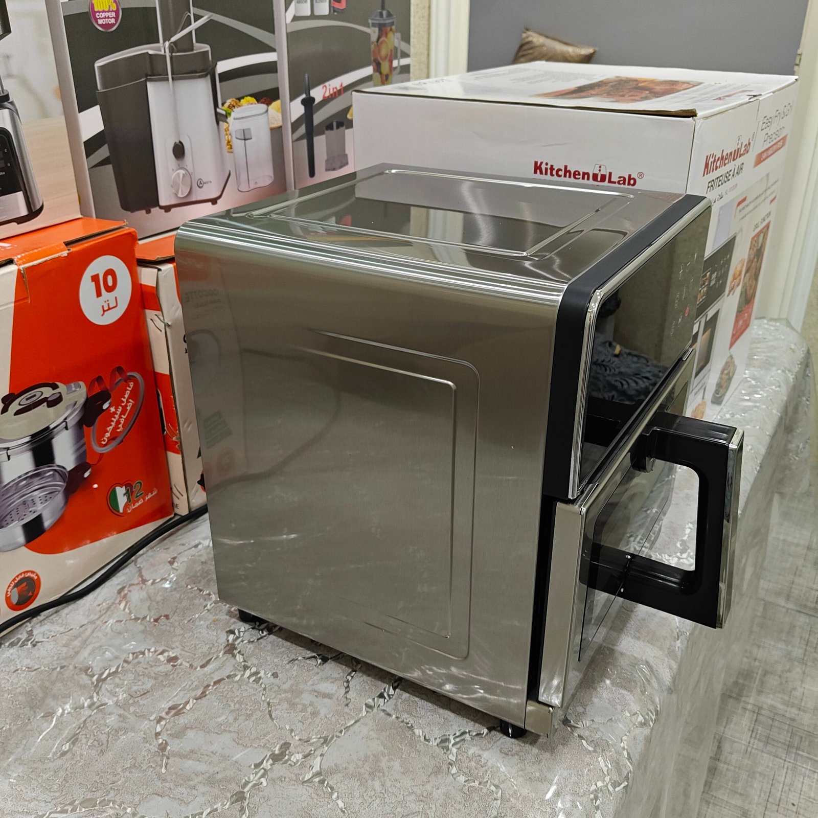 Airfryer friteuse sans huile & Grill KitchenLab 8L – 2150W | Easy Fry & Grill Precision+ 2 en 1 – Image 4