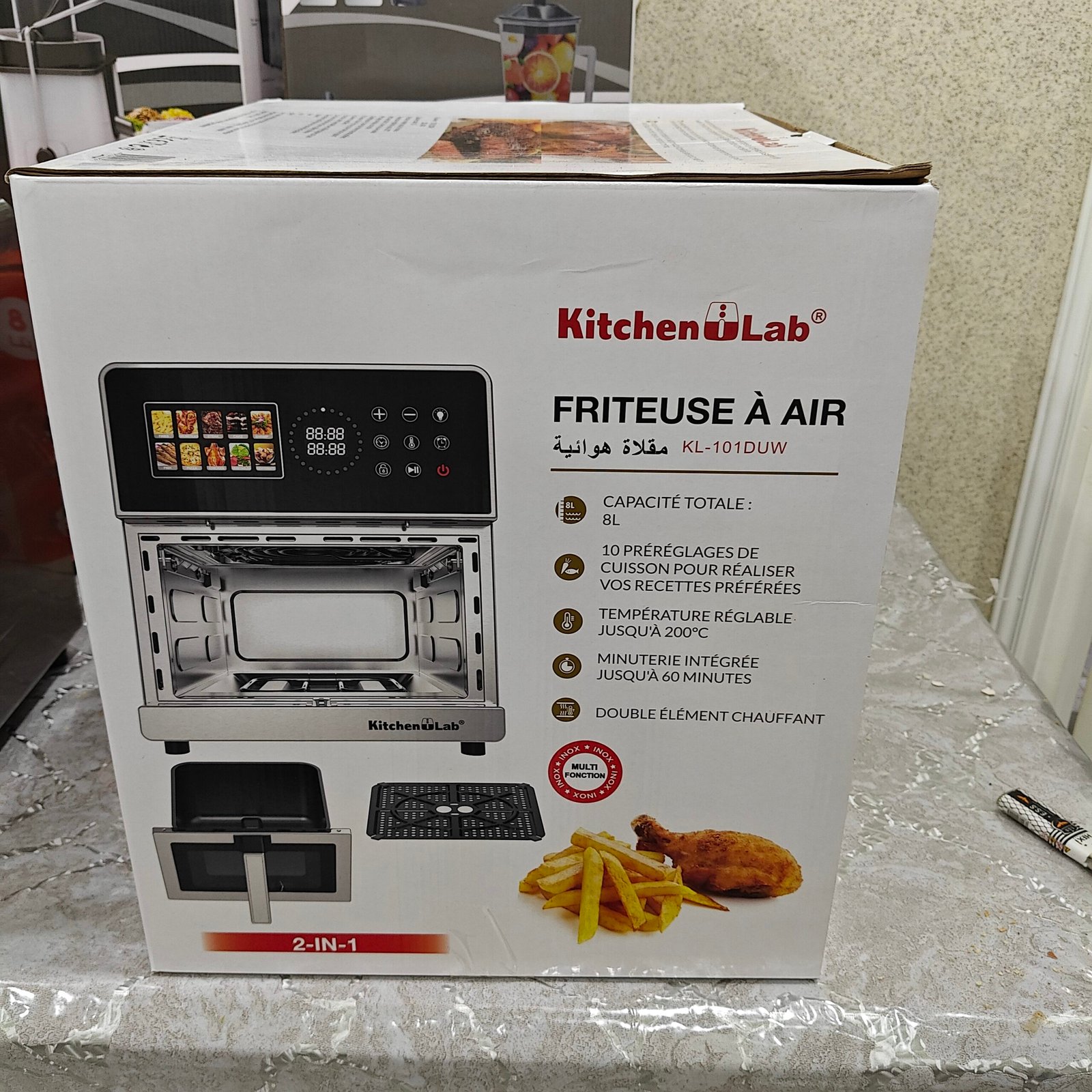 Airfryer friteuse sans huile & Grill KitchenLab 8L – 2150W | Easy Fry & Grill Precision+ 2 en 1 – Image 7