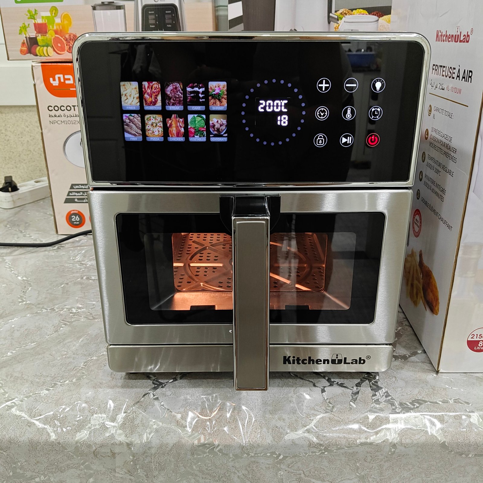 Airfryer friteuse sans huile & Grill KitchenLab 8L – 2150W | Easy Fry & Grill Precision+ 2 en 1