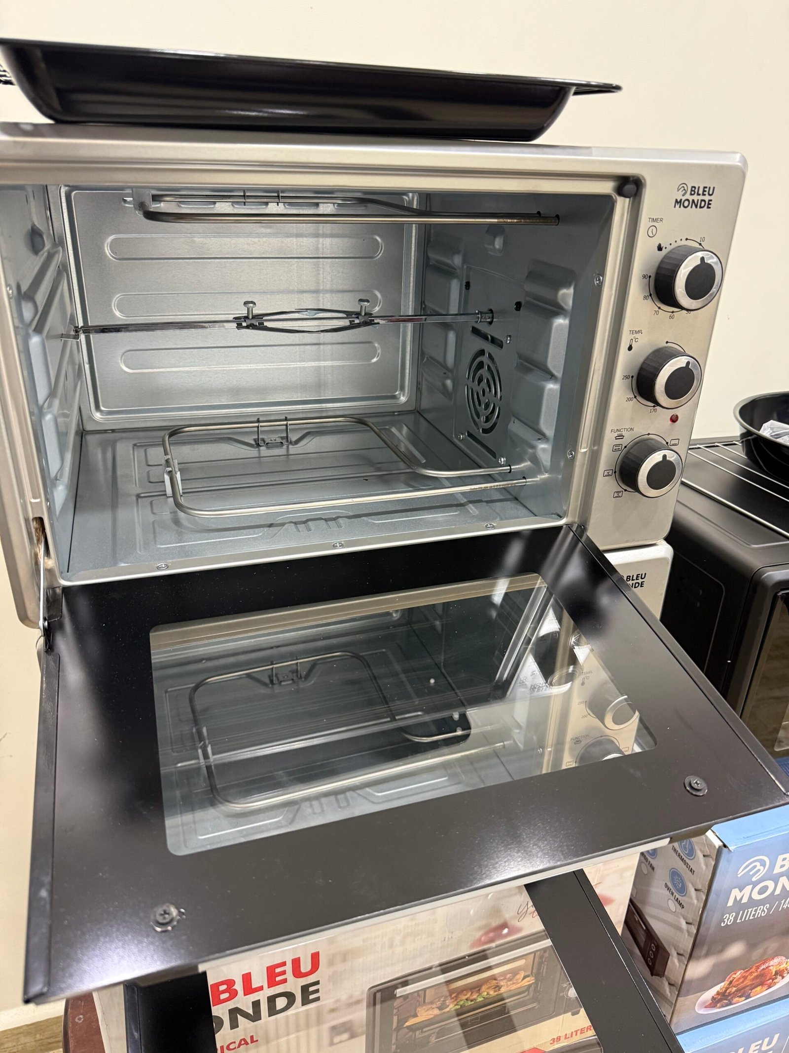 Four électrique BLEU-MONDE 38L (3 modèles : Simple / Ventilé / Avec Tournebroche) – Image 3