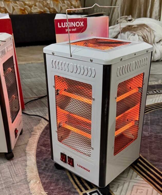 Chauffage Électrique à Quartz 5 Faces Luxinox Multi-usages avec Plaque chauffante supérieure